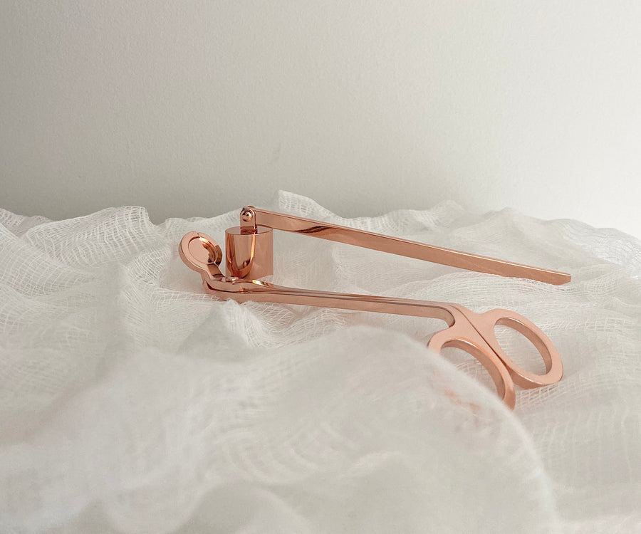 Rose Gold Wick Trimmer + Candle Snuffer Set